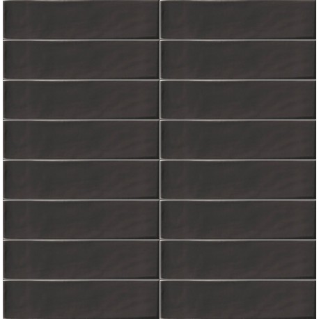 Mainzu. Settecento Rustic Negro Mat 7,5x30 Mainzu Settecento Faïence Unicolore 7,5x30 Mainzu