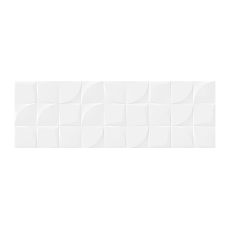 Geotiles. Relief Blanco Brillant 30x90 rectifié Geotiles Blancos Faïence Blancs Geotiles