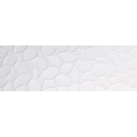 SHO. Colours Relieve Leaf white mate 33x100rec Azulejos Sanchis  Colours Azulejos monocolor Sho