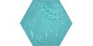 Codicer. Hexagonal Gaudi Lux Aqua 22x25 Carrelage Brillant Codicer  Gaudi Carrelage Hexagonal Codicer