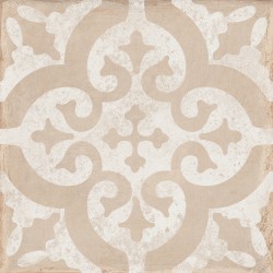 Keros. Triana Flor Beige 25x25 Porcelánico natural Keros  Triana Porcelánico efecto barro Keros