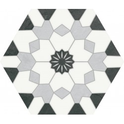 Keros. Hexa Venezia Nero 23x27 Carrelage Hexagonal Keros  Venecia Carrelage Hexagonal Keros