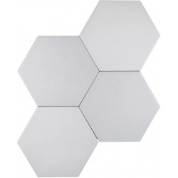 Cevica. Karma white mat 14x16 Carrelage Hexagonale  Karma Carrelage hexagonal Cevica