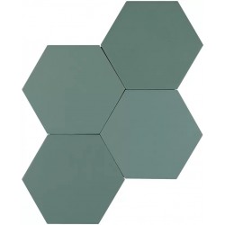 Cevica. Karma Green mat 14x16 Carrelage Hexagonale Cevica  Karma Carrelage hexagonal Cevica