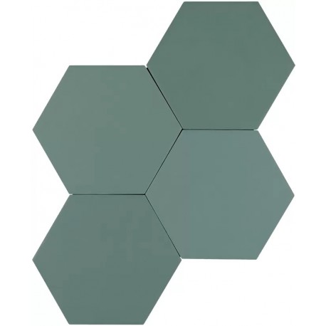 Cevica. Karma Green mat 14x16 Carrelage Hexagonale Cevica  Karma Carrelage hexagonal Cevica