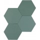 Cevica. Karma Green mat 14x16 Carrelage Hexagonale Cevica  Karma Carrelage hexagonal Cevica