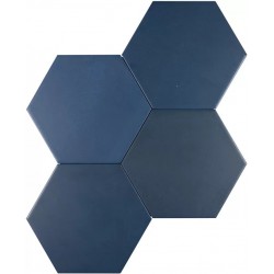 Cevica. Karma Blue mat 14x16 Carrelage Hexagonale Cevica  Karma Carrelage hexagonal Cevica