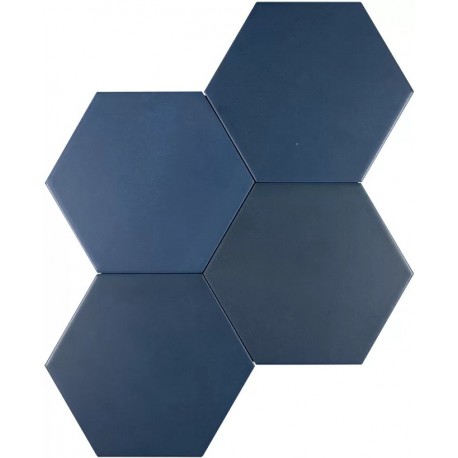 Cevica. Karma Blue mat 14x16 Carrelage Hexagonale Cevica  Karma Carrelage hexagonal Cevica