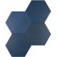 Cevica. Karma Blue mat 14x16 Carrelage Hexagonale Cevica  Karma Carrelage hexagonal Cevica