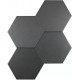 Cevica. Karma Black mate 14x16 Porcelánico Hexagonal Cevica  Karma Porcelánico hexagonal Cevica