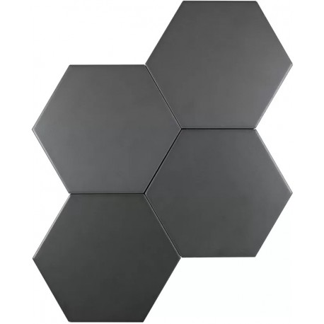 Cevica. Karma Black mat 14x16 Carrelage Hexagonale Cevica  Karma Carrelage hexagonal Cevica