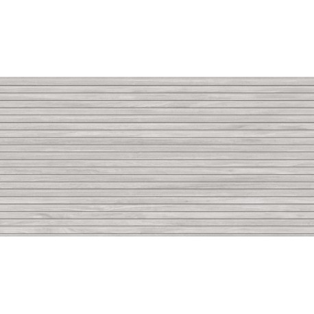 Prissmacer. Relieve Slats Gris 60x120 Faïence rectifiée Prissmacer  Relief Slats Faïence effet Bois