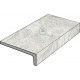 Tuscania. Tribeca White 15x30x4 Elemento L monolitico outdoor Tuscania Ceramiche  Tribeca Carrelage effet pizzarra Tuscania