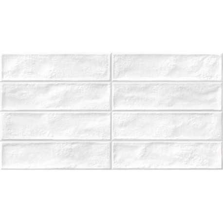 Geotiles. Manhattan White Brillant 31,6x60 Faïence prédécoupé Geotiles Manhattan Faïence Couleurs Vives Geotiles