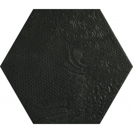 Codicer. Milano Black Hexagonal 22x25 Porcelánico Natural Codicer  Milano Porcelánico Monocolor Codicer