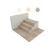 Gres De Aragón. Peldaño recto Selene Blanco Antislip 60x120 Porcelánico Rectificado Gres de Aragon  Selene Porcelánico efecto...