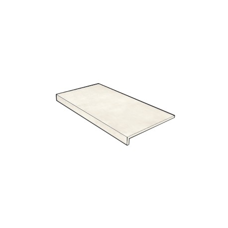 Gres De Aragón. Peldaño recto Selene Blanco Antislip 60x120 Porcelánico Rectificado Gres de Aragon  Selene Porcelánico efecto...