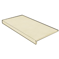 Gres De Aragón. Peldaño recto Selene Crema Antislip 60x120 Porcelánico Rectificado Gres de Aragon  Selene Porcelánico efecto ...