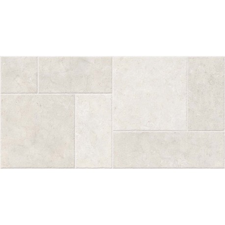 Geotiles. Montpellier Rlv Blanco 60x120 rec Carrelage mat Geotiles Montpellier Carrelage effet pierre Geotiles