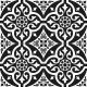 Prissmacer. Chester Black precorte 45x45 Porcelánico Natural Prissmacer Chester Pavimento Precorte efecto hidráulico Prissmacer