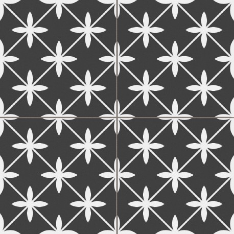 Prissmacer. Star Black precorte 45x45 Porcelánico Natural Prissmacer Star Pavimento Precorte efecto hidráulico Prissmacer